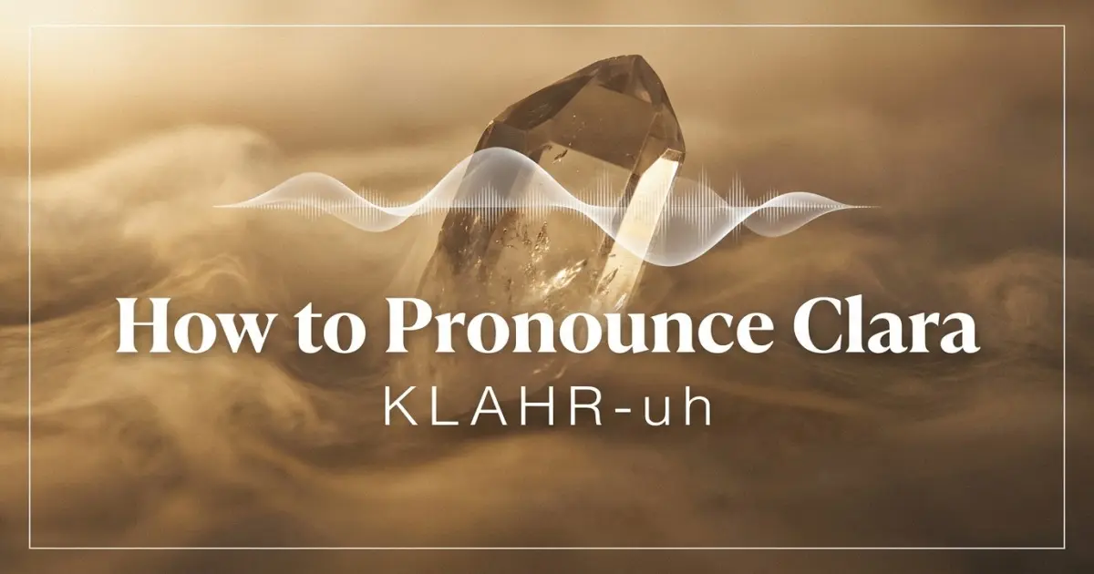 How to pronounce Clara