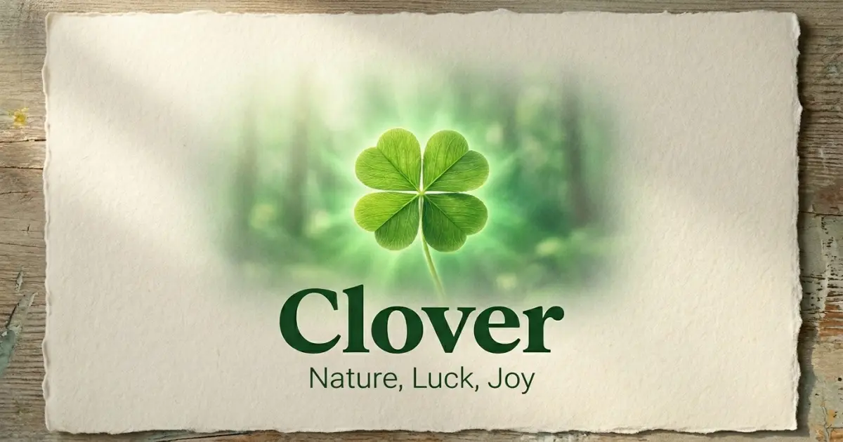 Clover meaning themes: nature, luck, joy
