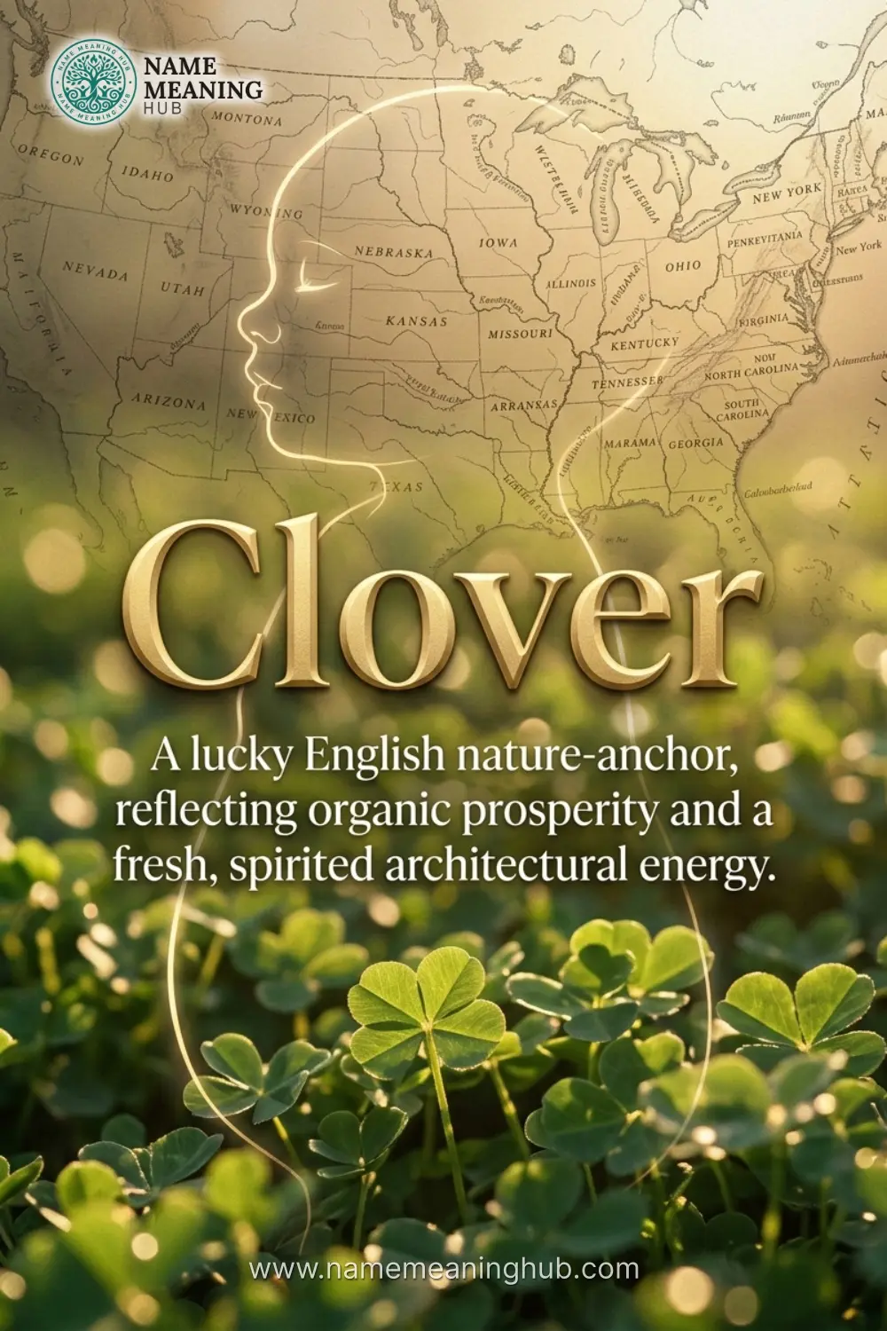 Meaning of the name Clover: A lucky English nature-anchor, reflecting organic prosperity and a fresh, spirited architectural energy.