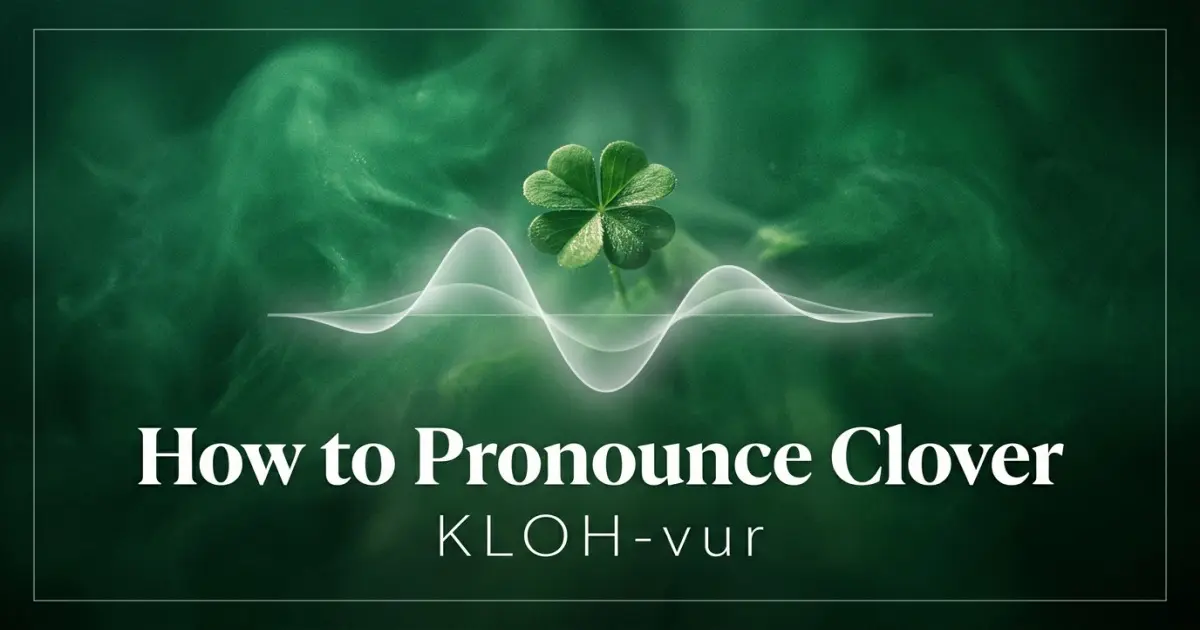 How to pronounce Clover