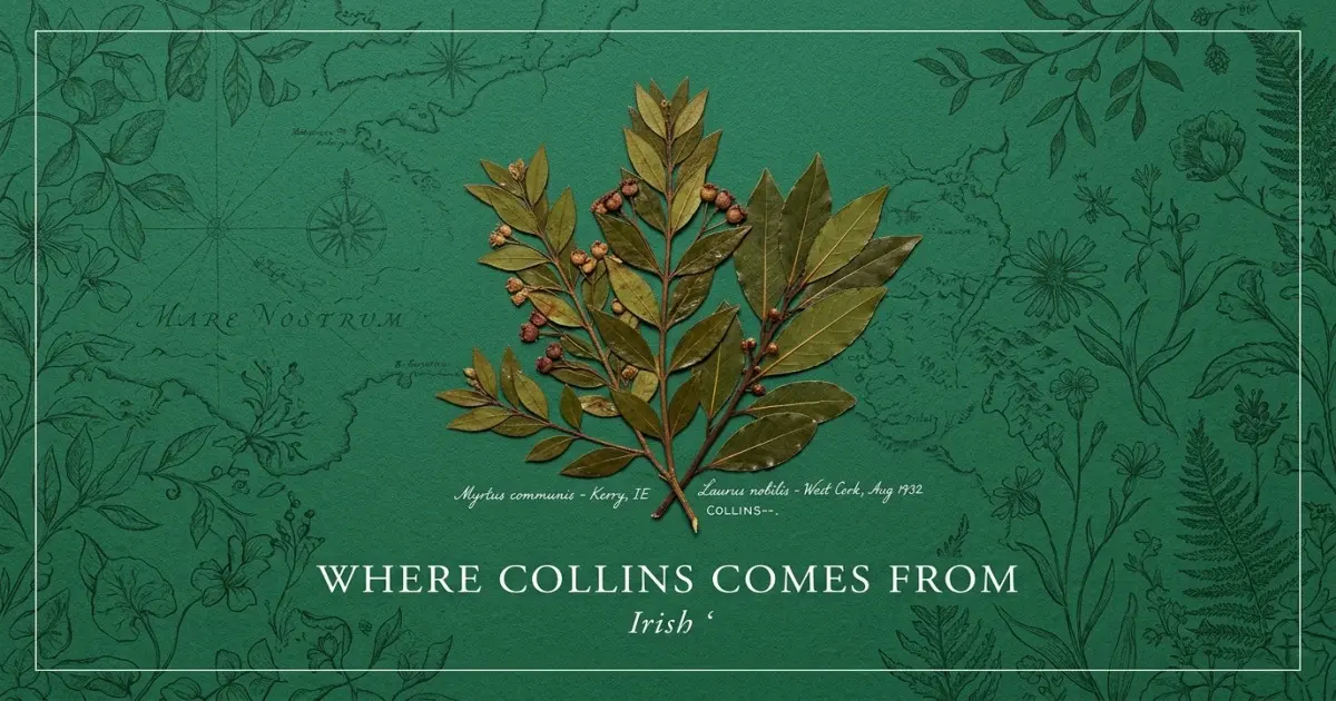 The name Collins comes from: Irish