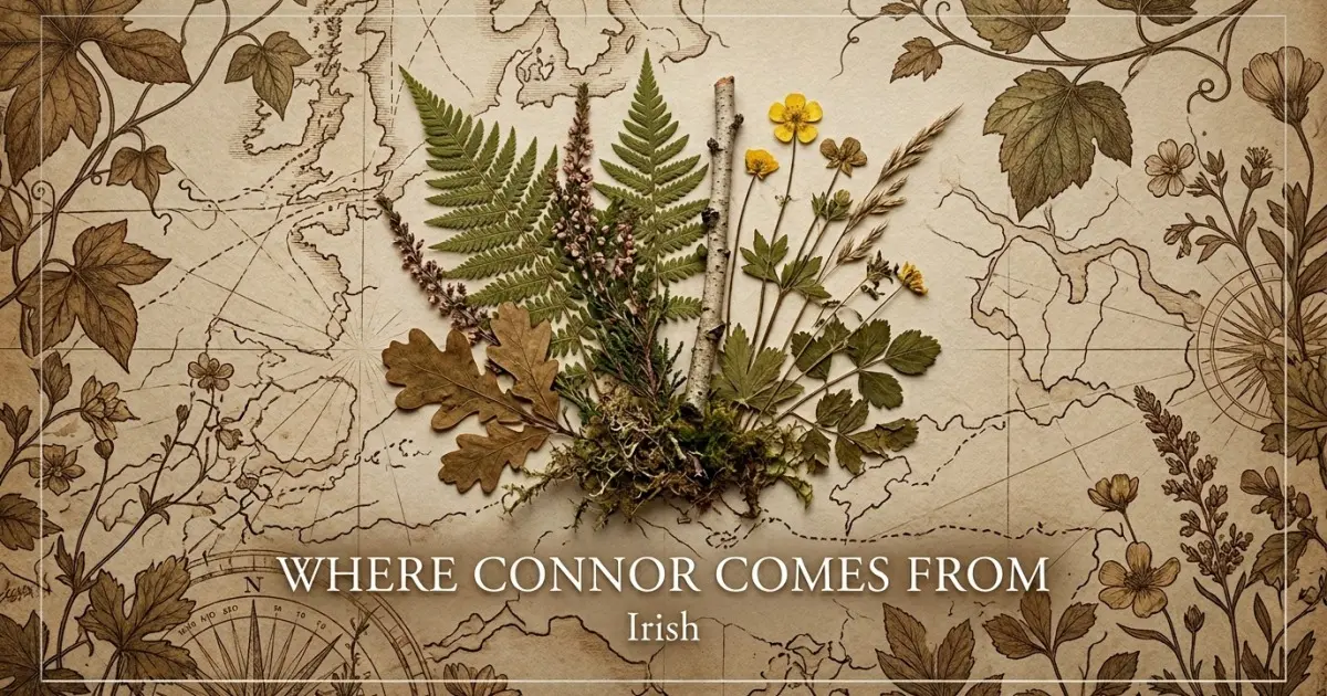 The name Connor comes from: Irish