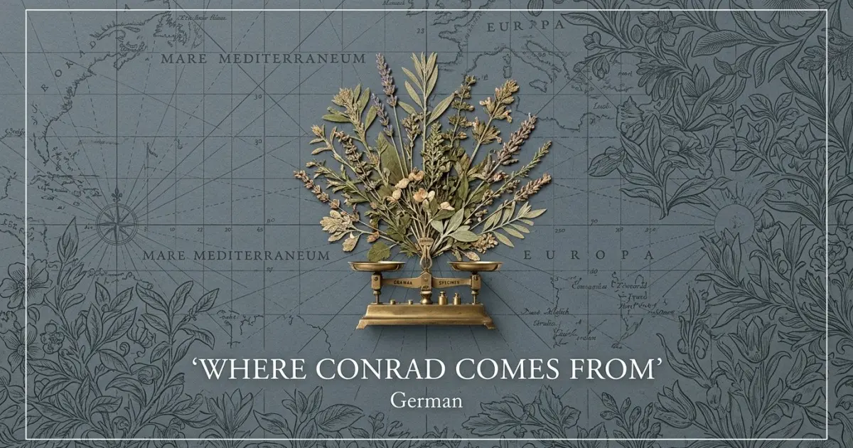 The name Conrad comes from: German