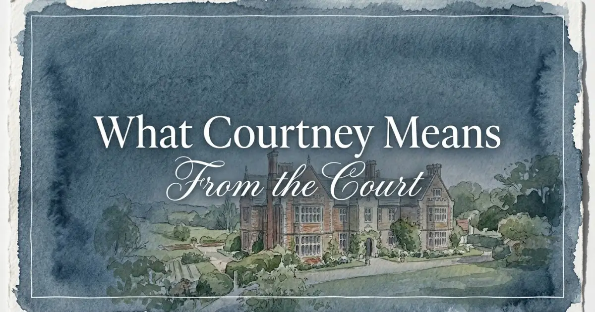 Courtney name meaning From the Court