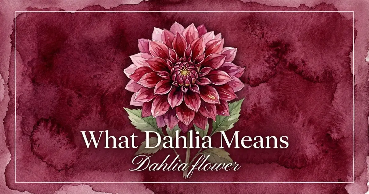 Dahlia name meaning Dahlia flower
