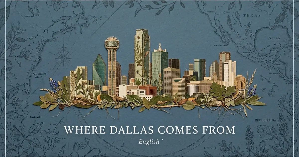 The name Dallas comes from: English