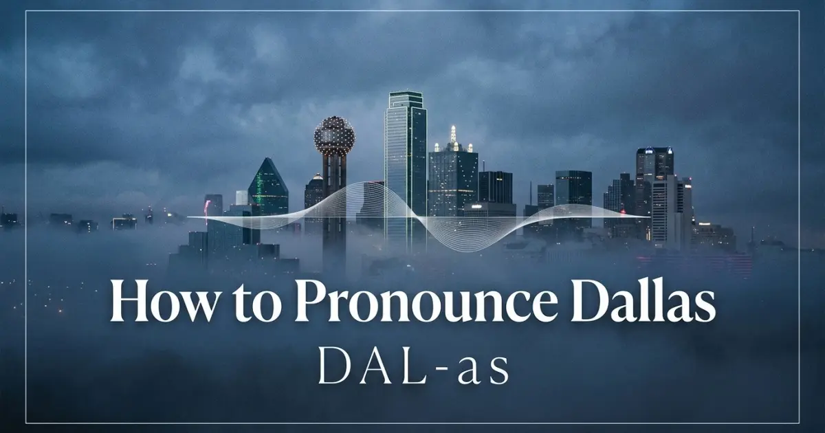 How to pronounce Dallas