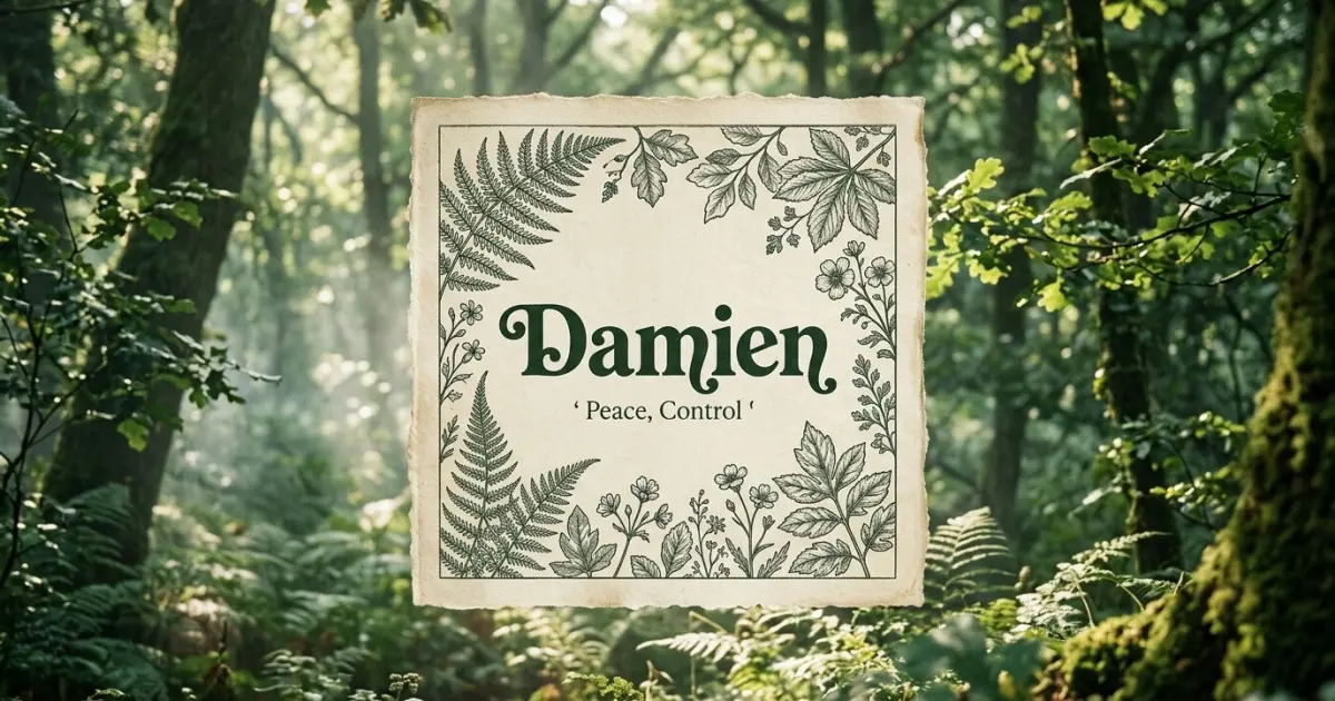 Damien meaning themes: peace, control