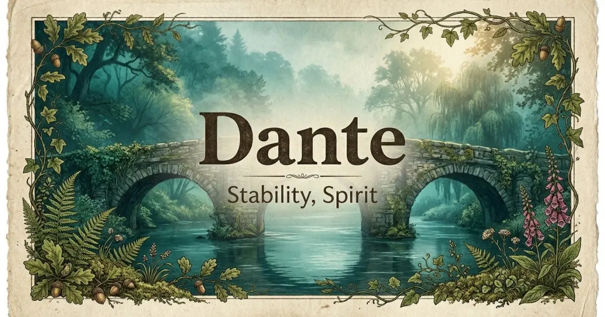 Dante meaning themes: stability, spirit