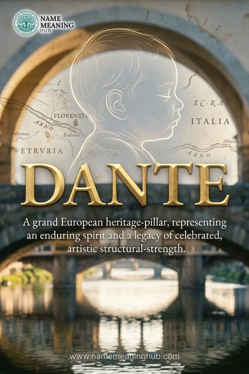 Meaning of the name Dante: A grand European heritage-pillar, representing an enduring spirit and a legacy of celebrated, artistic structural-strength.