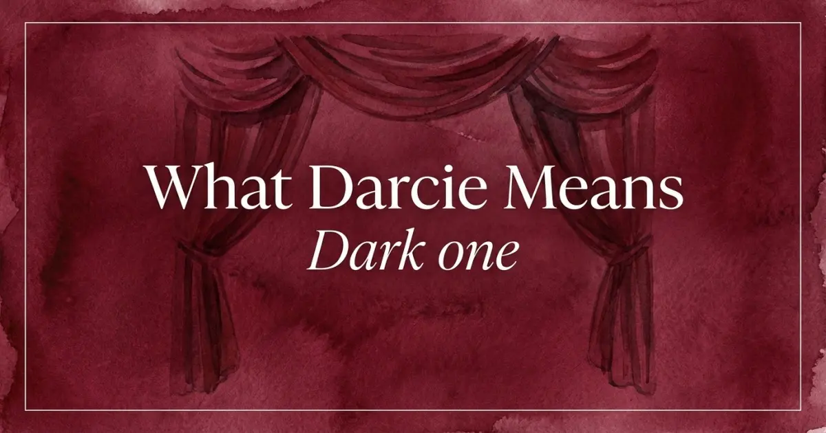 Darcie name meaning Dark one
