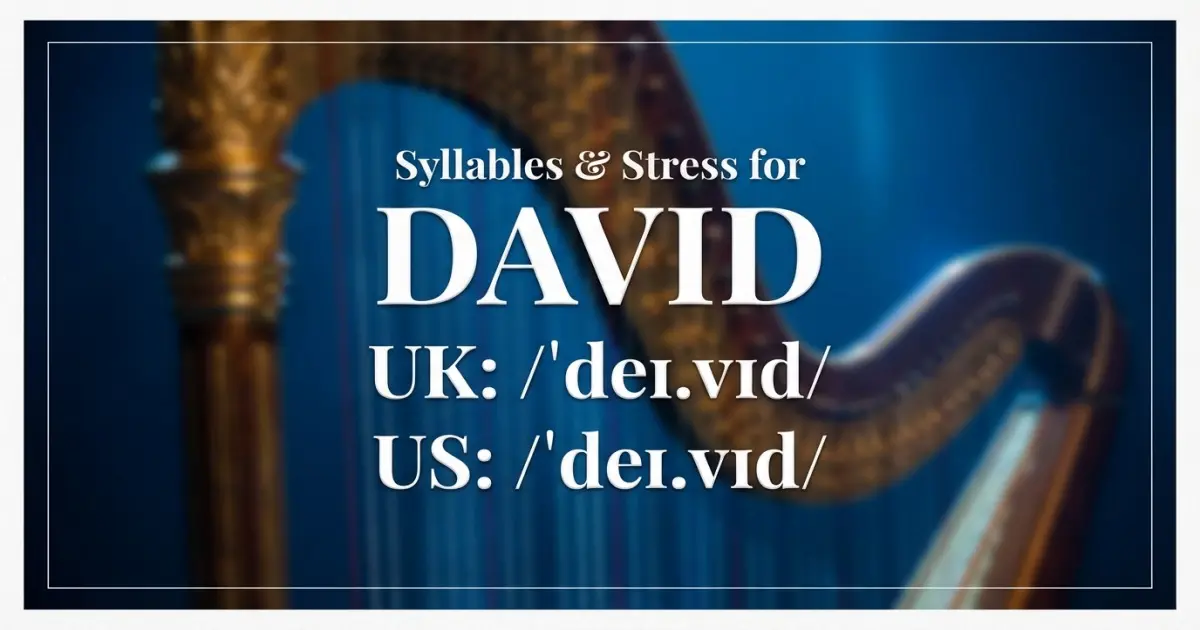 David Syllables Stress Pronunciation