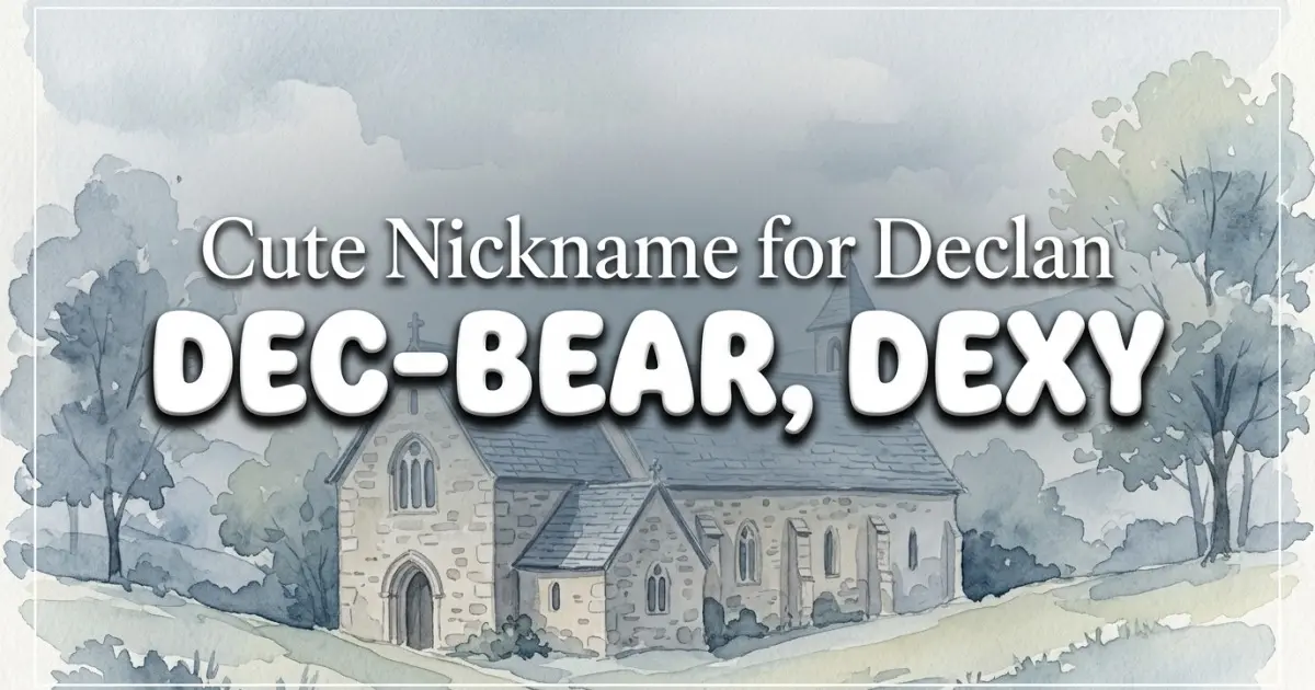 Cute nickname for Declan: Dec-bear, Dexy