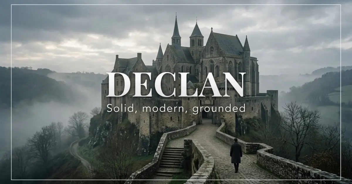 Declan name vibe: Solid, modern, grounded