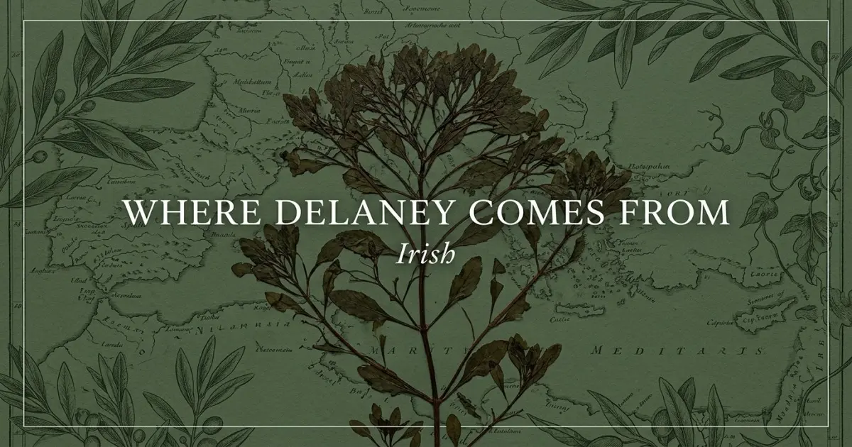 The name Delaney comes from: Irish