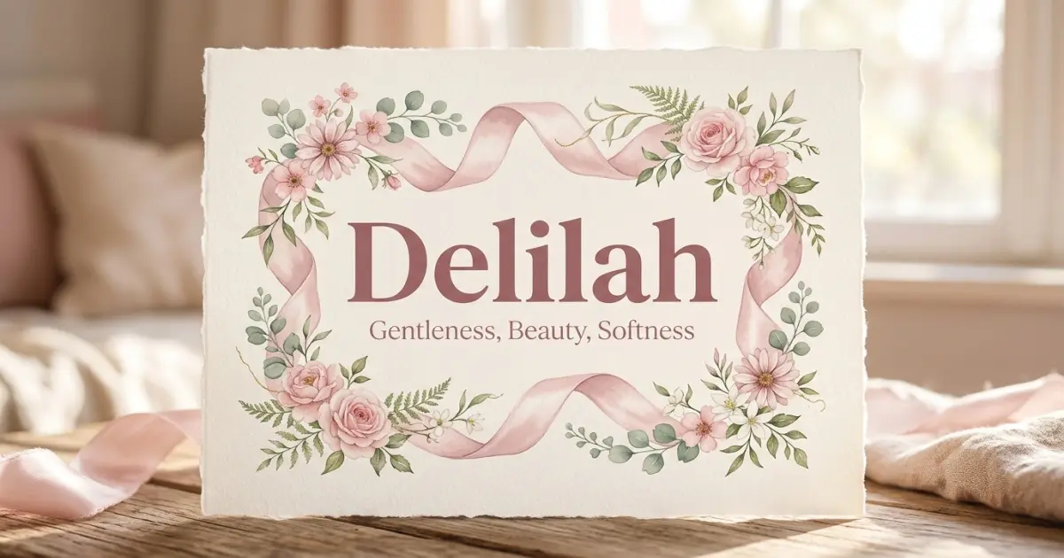 Delilah meaning themes: gentleness, beauty, softness