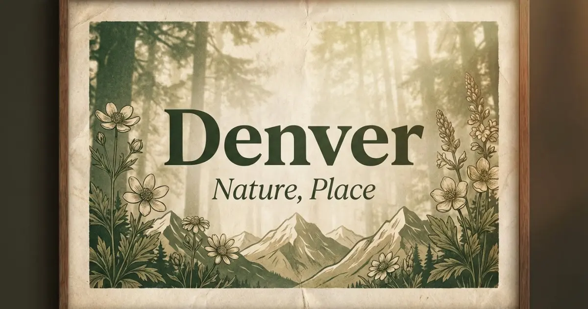 Denver meaning themes: nature, place