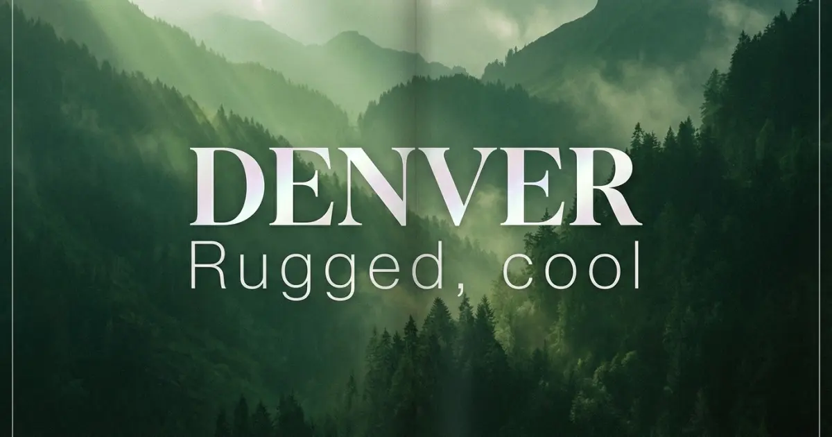 Denver name vibe: Rugged, cool