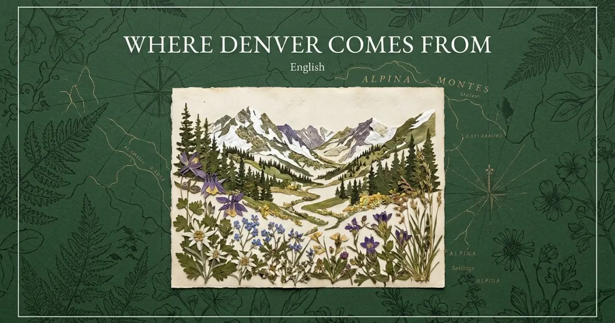 The name Denver comes from: English