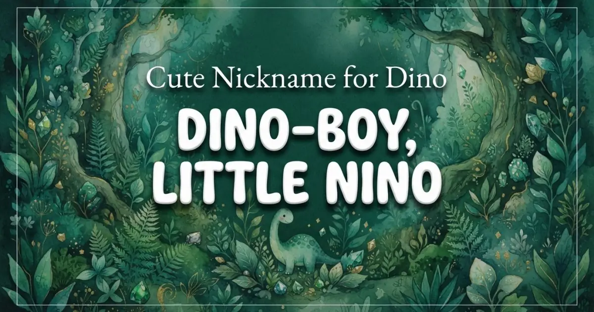 Cute nickname for Dino: Dino-Boy, Little Nino