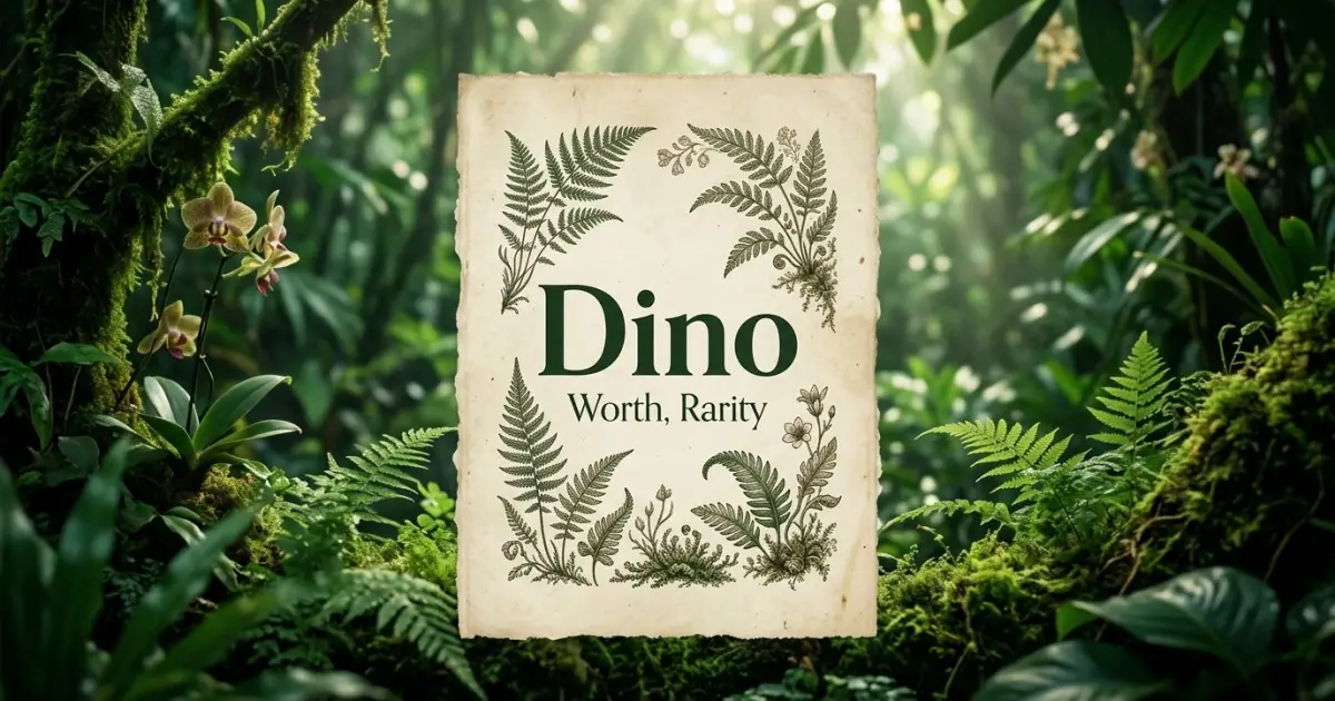 Dino meaning themes: worth, rarity