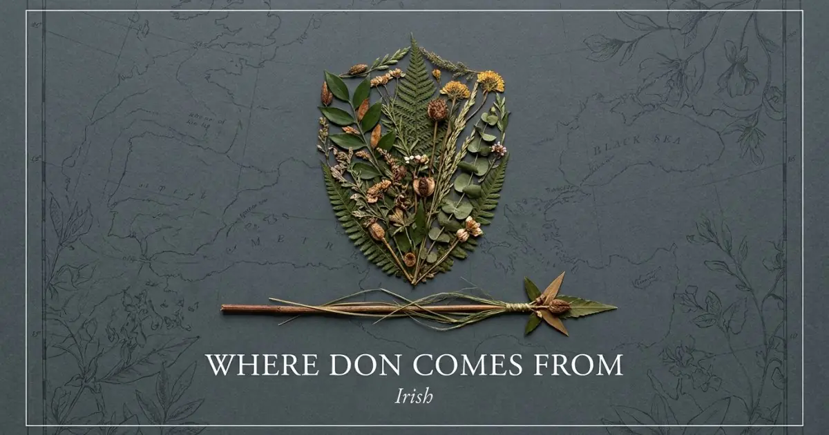 The name Don comes from: Irish