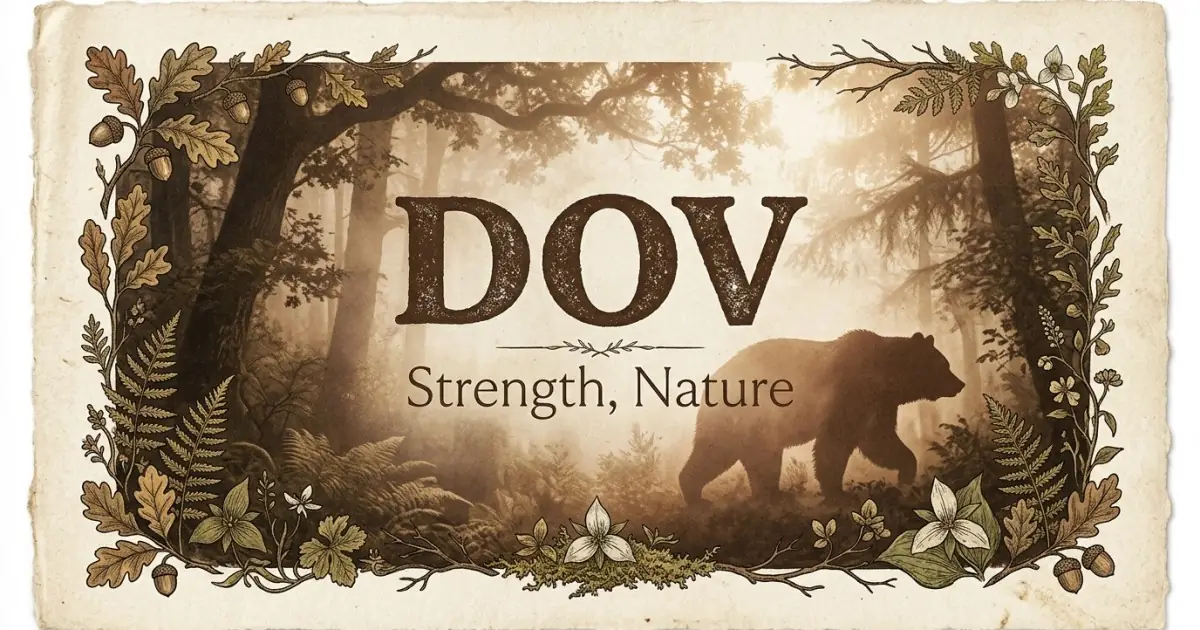 Dov meaning themes: strength, nature