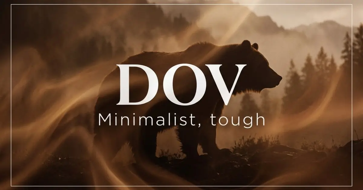 Dov name vibe: Minimalist, tough