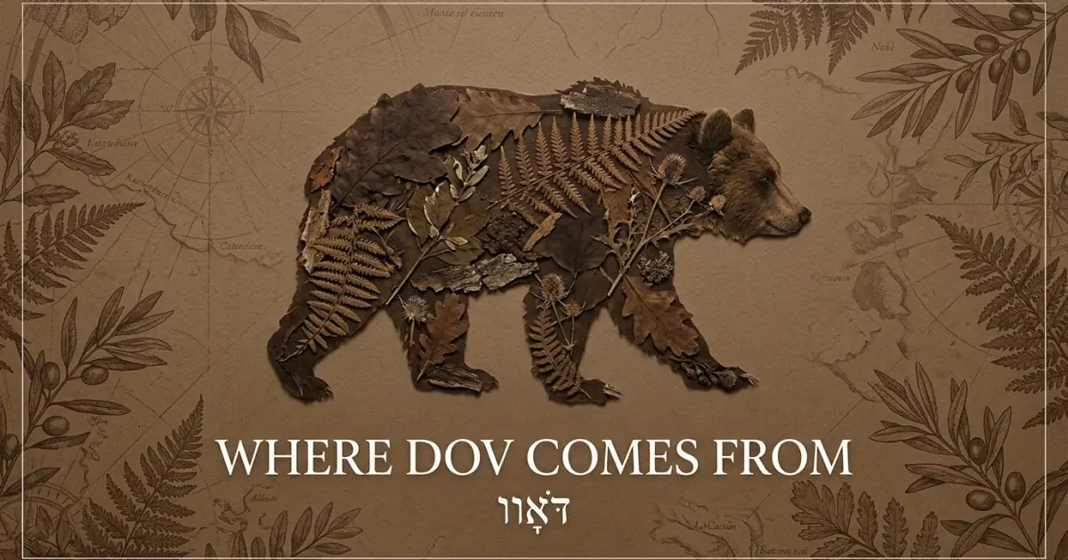 The name Dov comes from: Hebrew/Yiddish