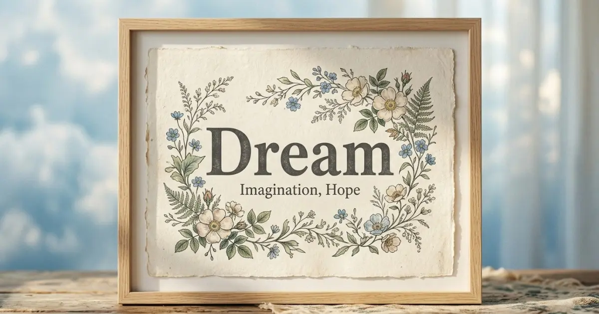 Dream meaning themes: imagination, hope