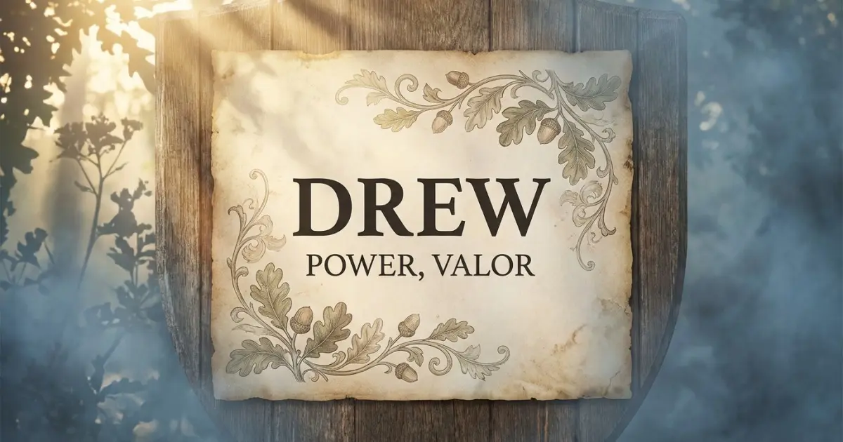 Drew meaning themes: power, valor