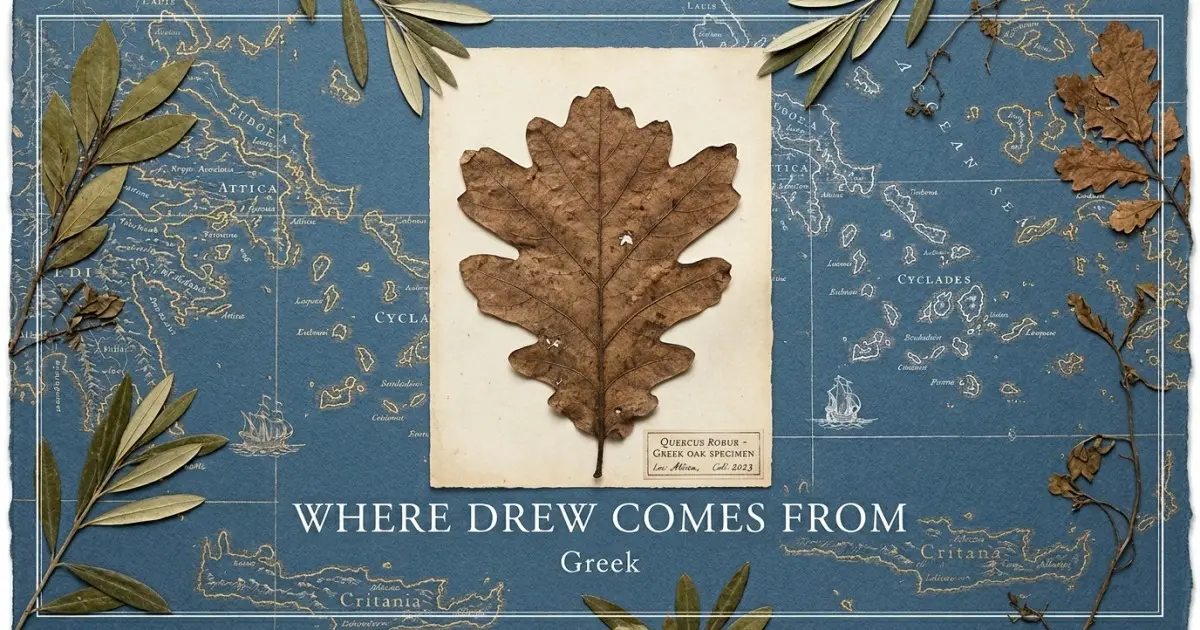 The name Drew comes from: Greek