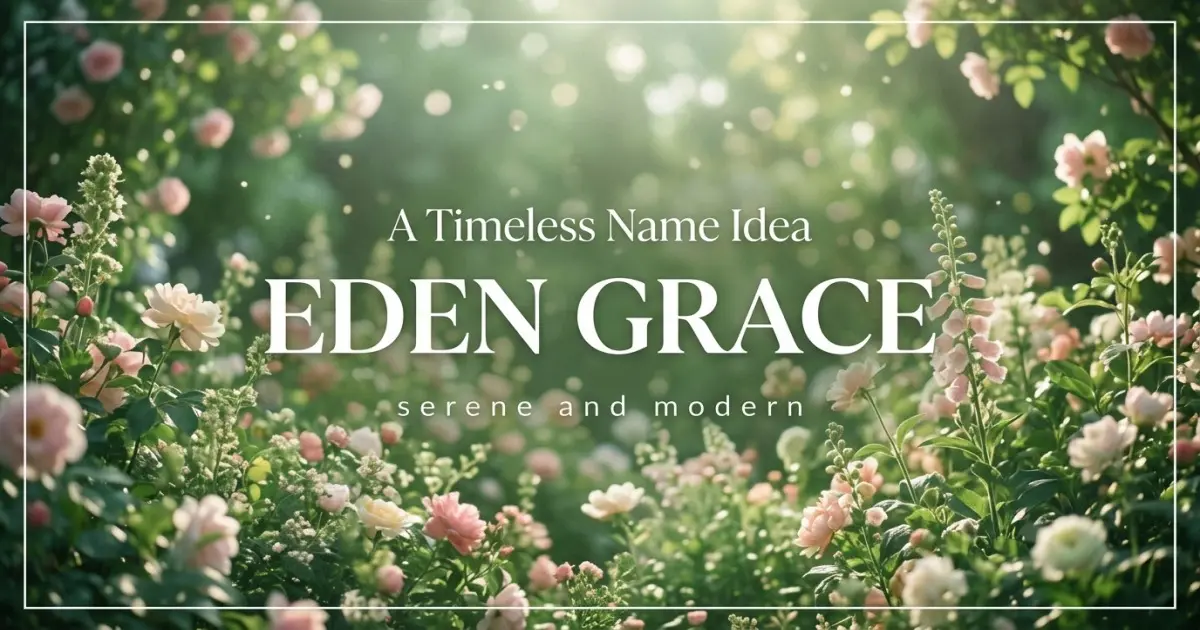 Timeless Middle Name Idea For Eden