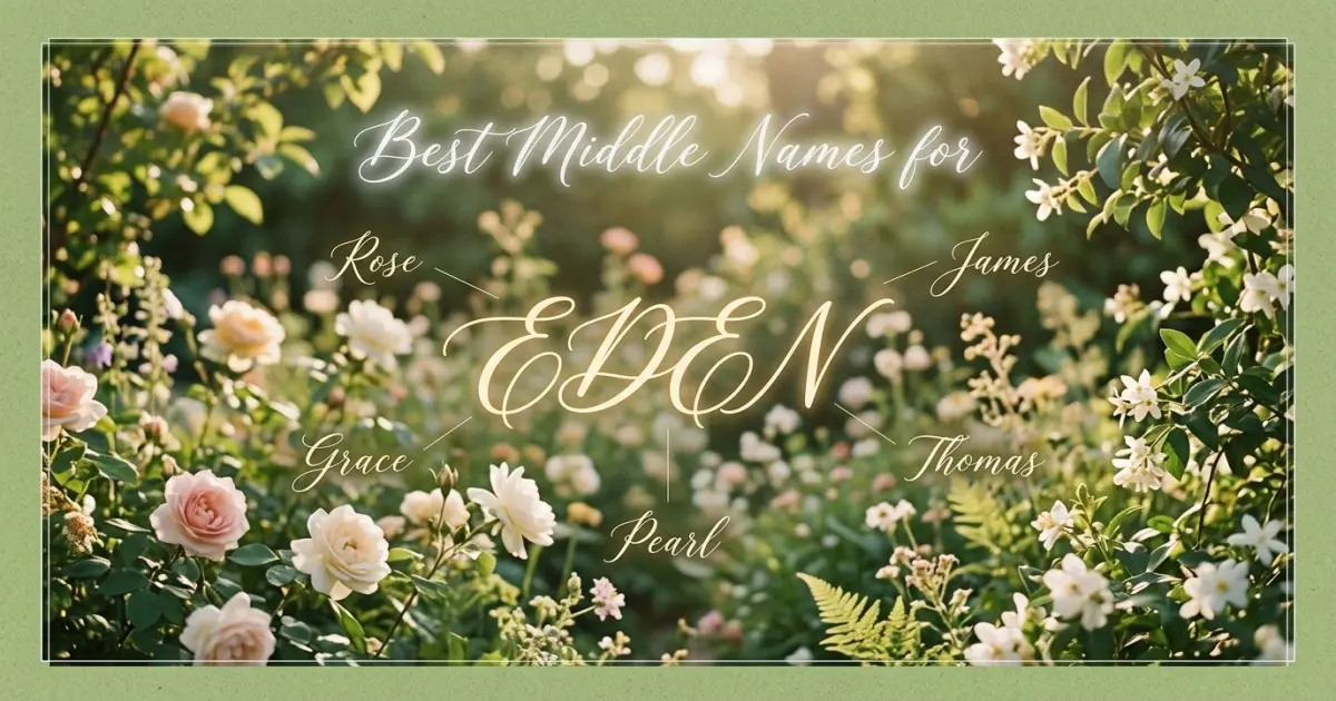 Best middle names for Eden