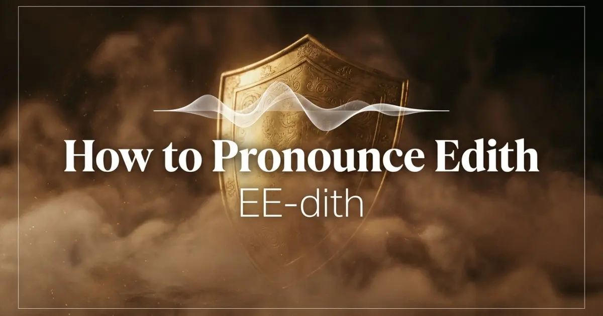 How to pronounce Edith