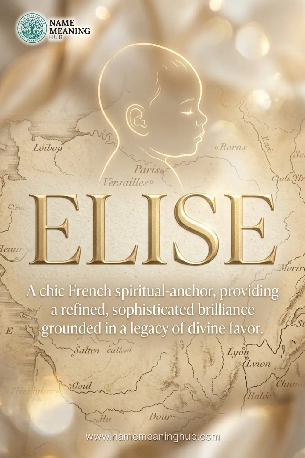 Meaning of the name Elise: A chic French spiritual-anchor, providing a refined, sophisticated brilliance grounded in a legacy of divine favor.