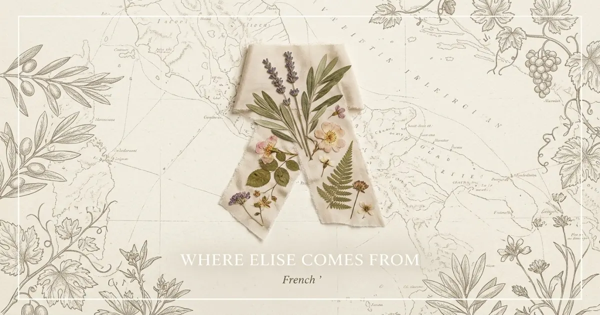 The name Elise comes from: French