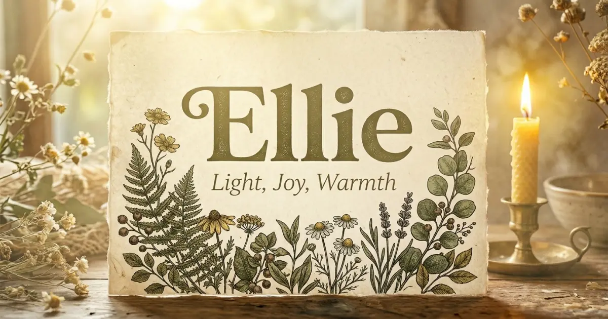 Ellie meaning themes: light, joy, warmth