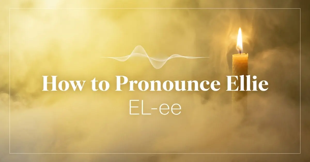 How to pronounce Ellie