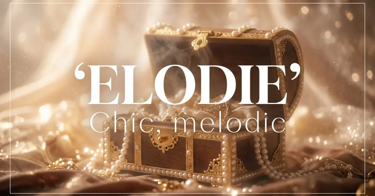 Elodie name vibe: Chic, melodic