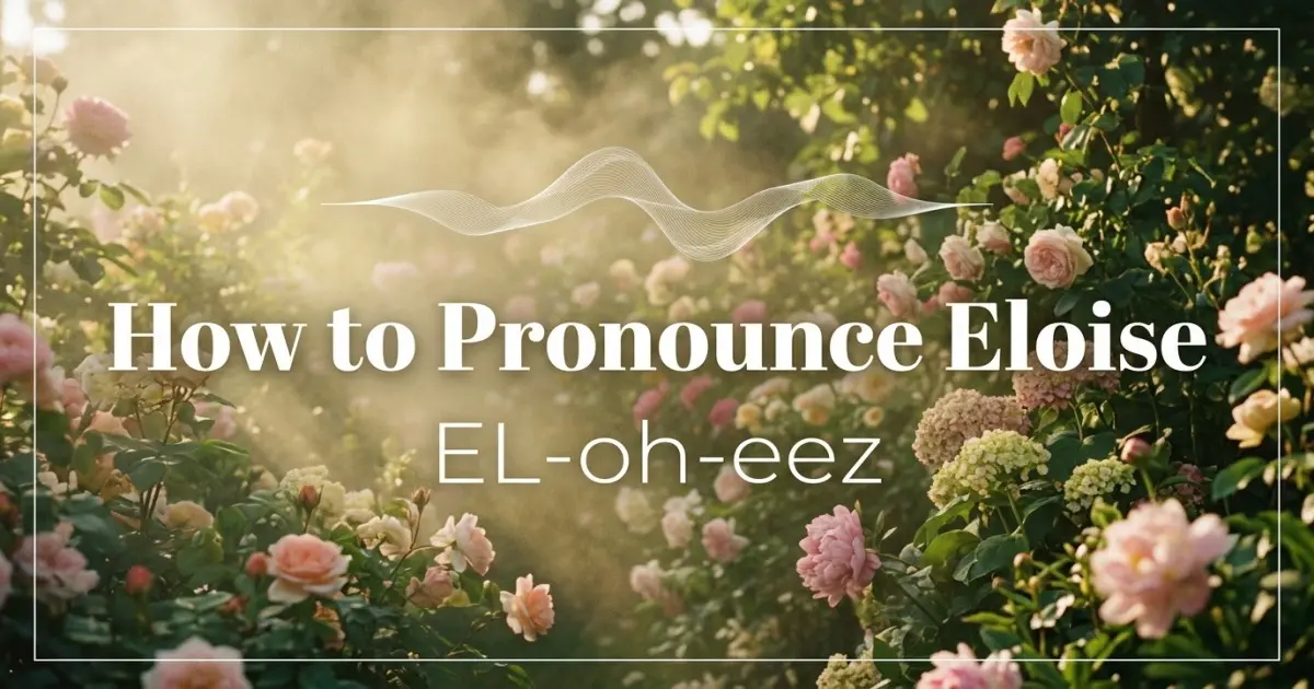 How to pronounce Eloise