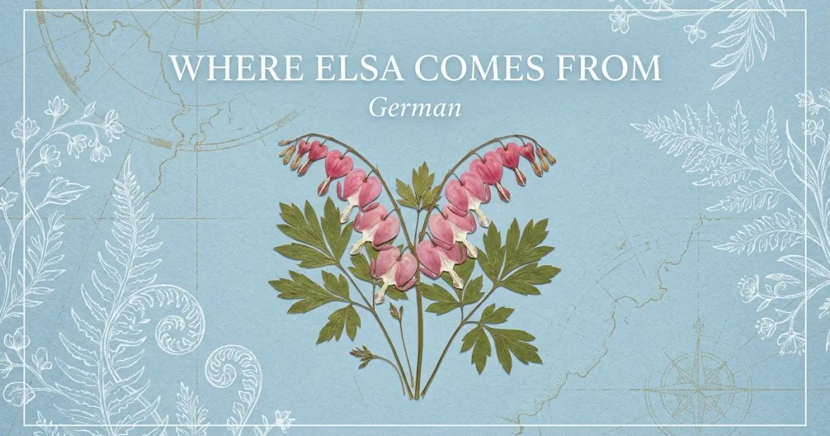 The name Elsa comes from: German