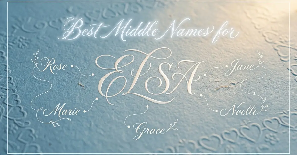 Best middle names for Elsa