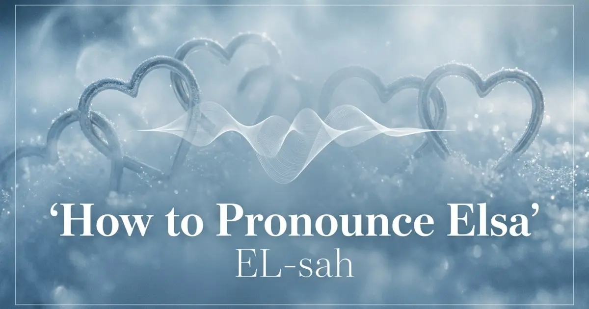 How to pronounce Elsa