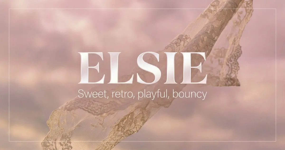 Elsie name vibe: Sweet, retro, playful, bouncy