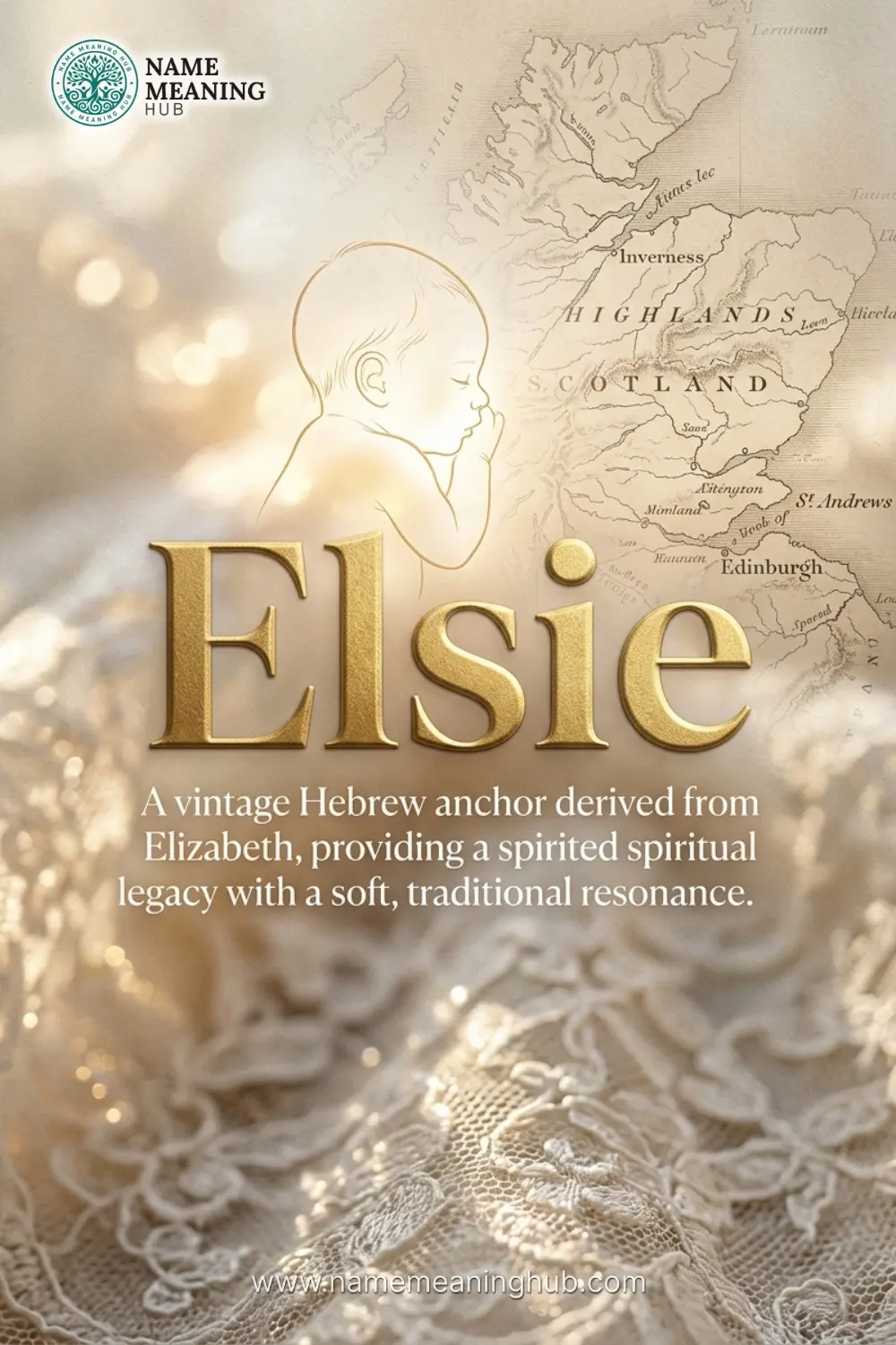 Meaning of the name Elsie: A vintage Hebrew anchor derived from Elizabeth, providing a spirited spiritual legacy with a soft, traditional resonance.