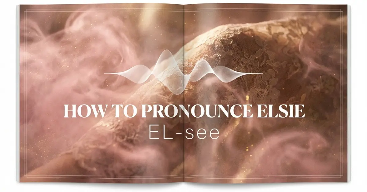 How to pronounce Elsie