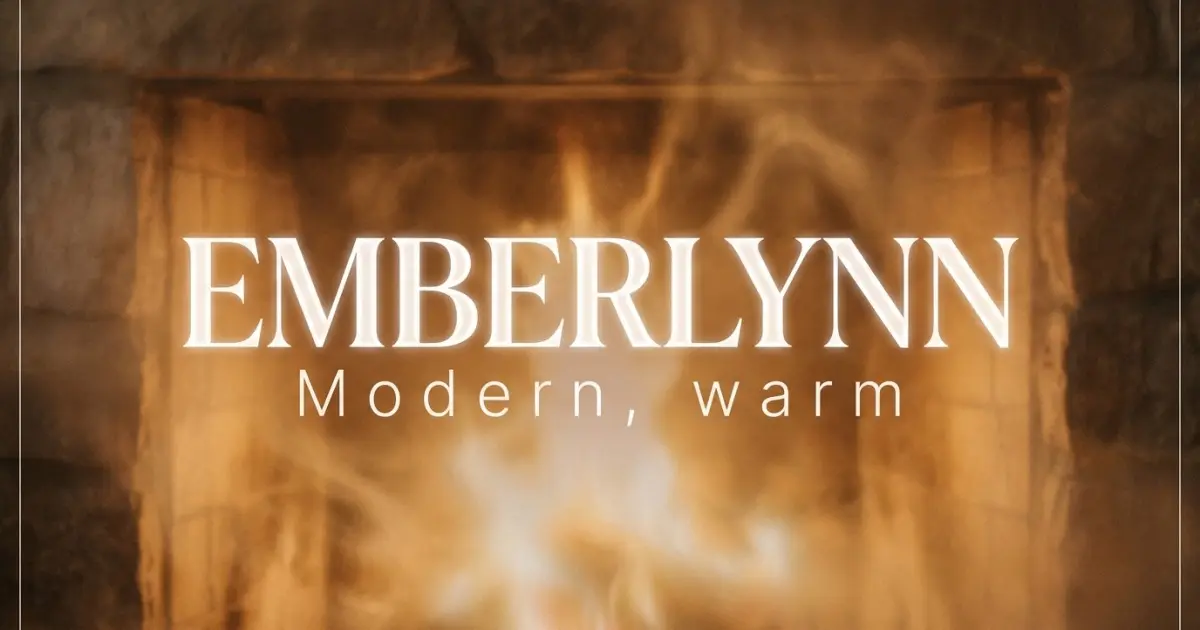 Emberlynn name vibe: Modern, warm