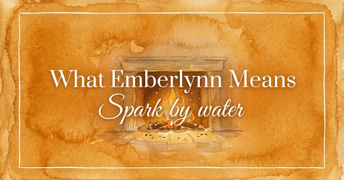 Emberlynn name meaning Spark by water