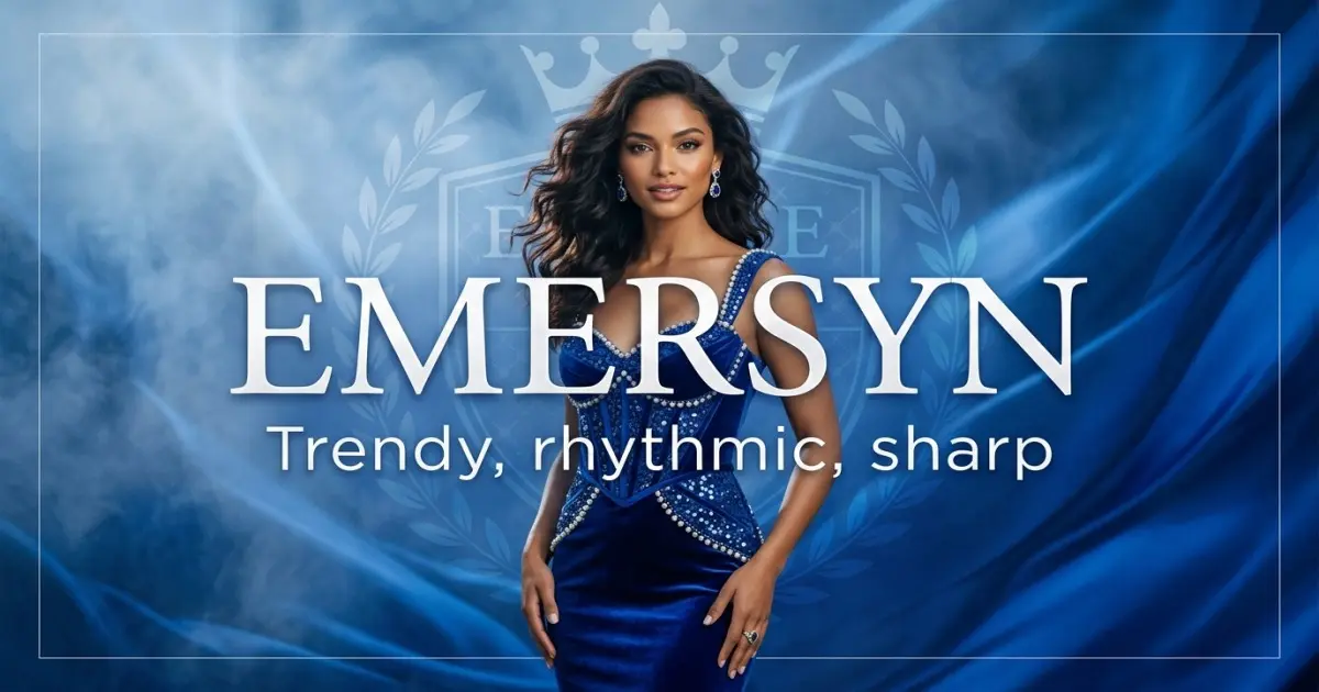 Emersyn name vibe: Trendy, rhythmic, sharp